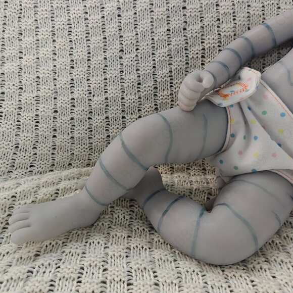 45cm Soft Silicone Handmade Arts Dolls 4.96lbs Full Silicone Reborn Baby BoyDoll - Picture 15 of 16